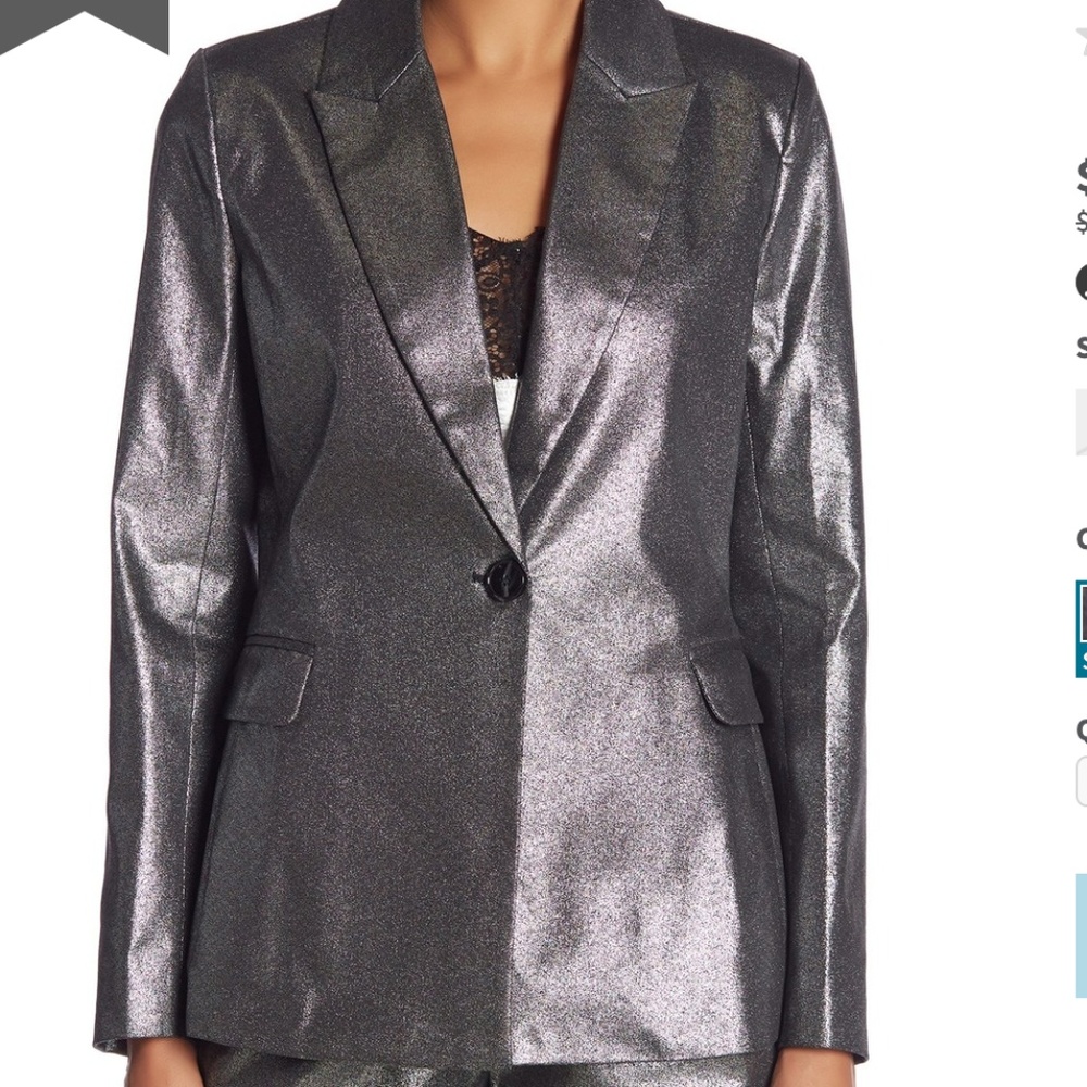 Walter Baker NWT "Katrina" Silver Blazer Size S - Picture 2 of 10